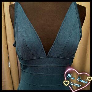 Teal Blue Miusol Bandage Dress Size Medium